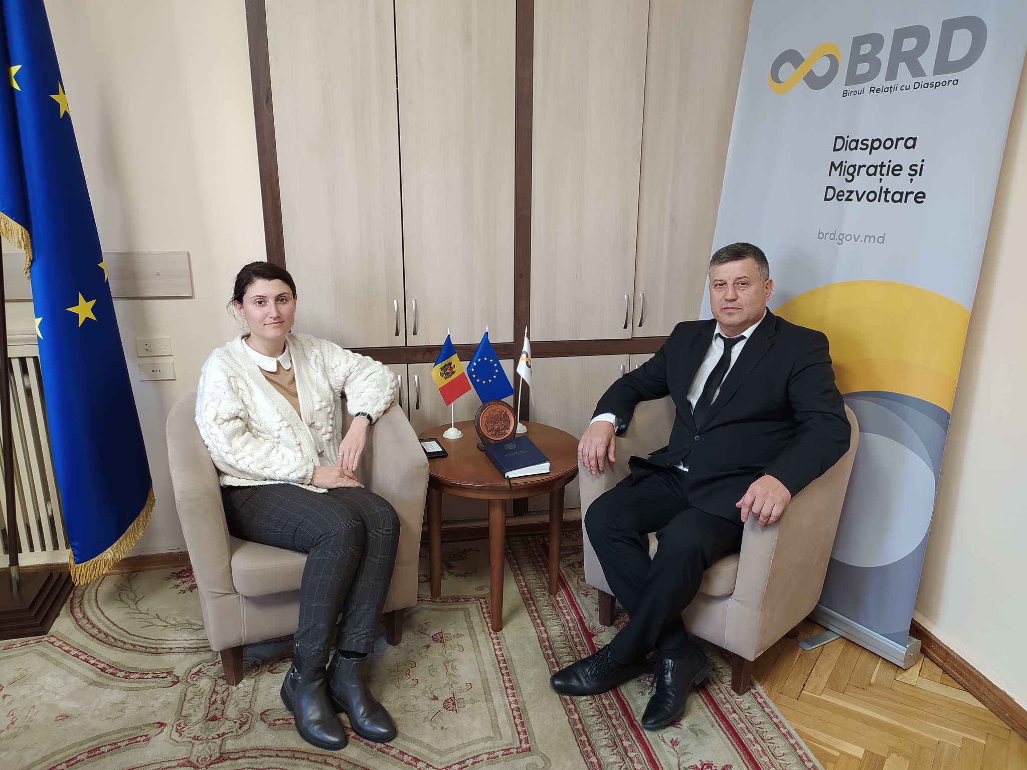 The president of the association „Friends of Bessarabia” from Bulgaria in visit at the BRD