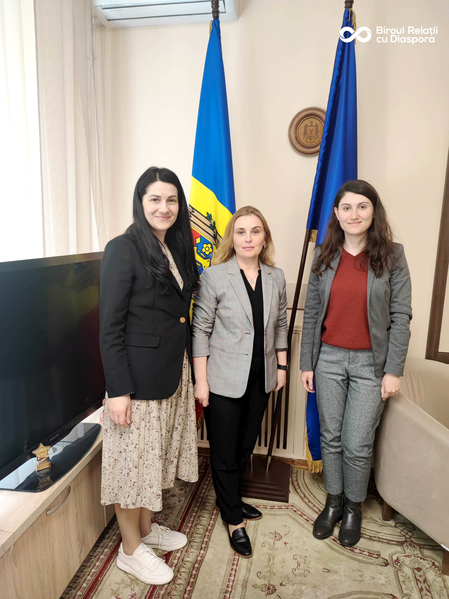 Veronica Crețu, expertă în domeniul Bunei Guvernări, stabilită în Austria a vizitat Biroul relații cu diaspora
