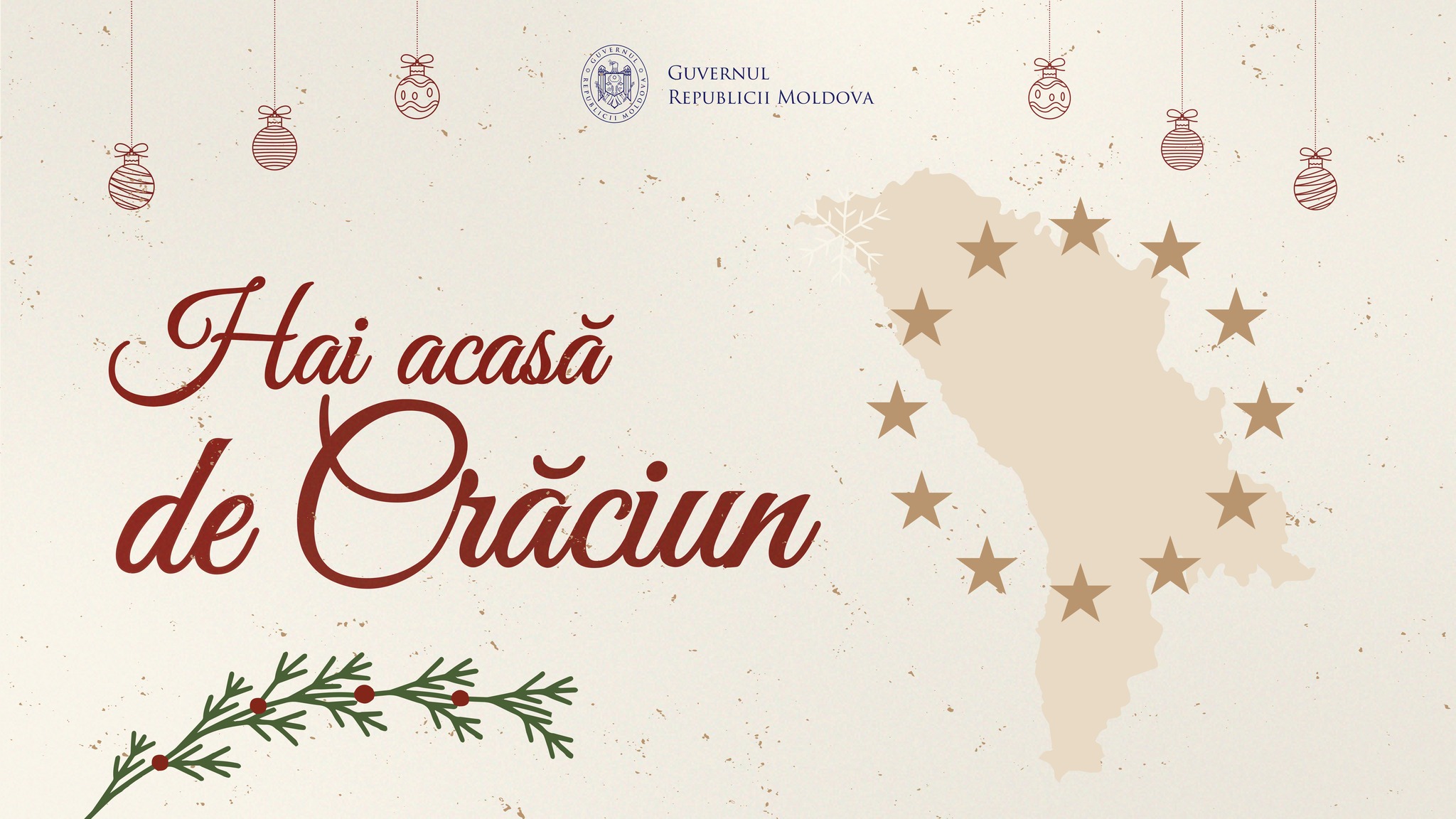 Guvernul Republicii Moldova lansează campania națională „Hai acasă de Crăciun”