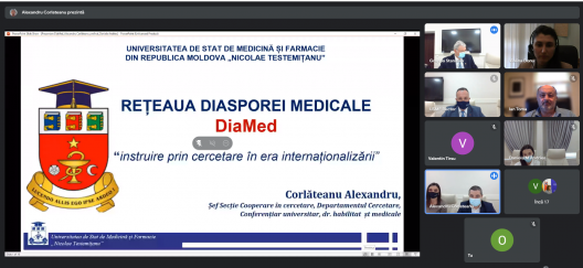Reprezentanți ai diasporei științifice medicale, originari din Republica Molodva s-au întrunit la o masă rotundă cu tema: „Rețeaua medicală DiaMed MD – instruire prin cercetare în era internaționalizării”