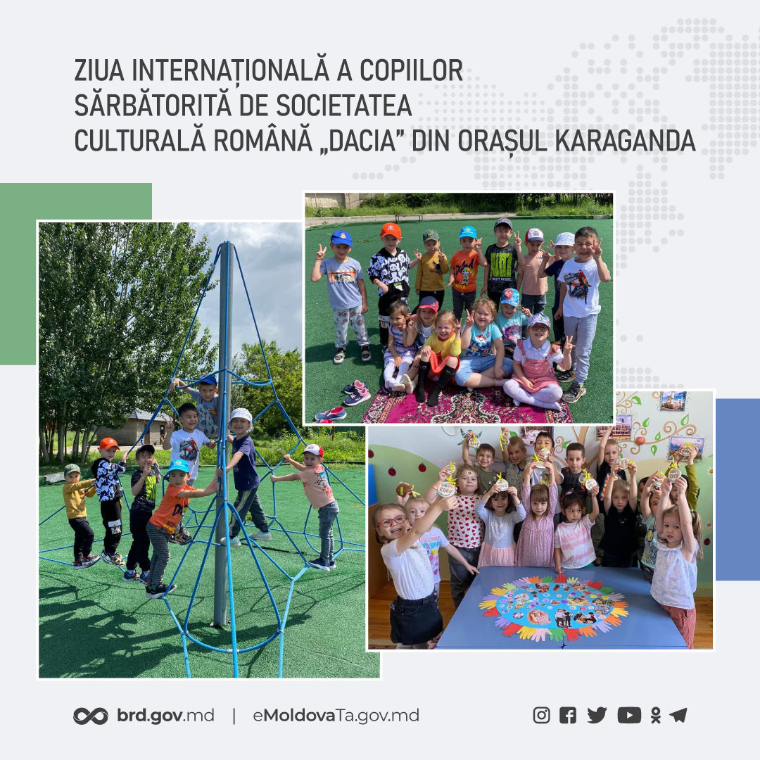 Румынское культурное общество «Дачия» из Караганды, Казахстан, под руководством Николая Плюшкиса организовало 1 июня два специальных мероприятия