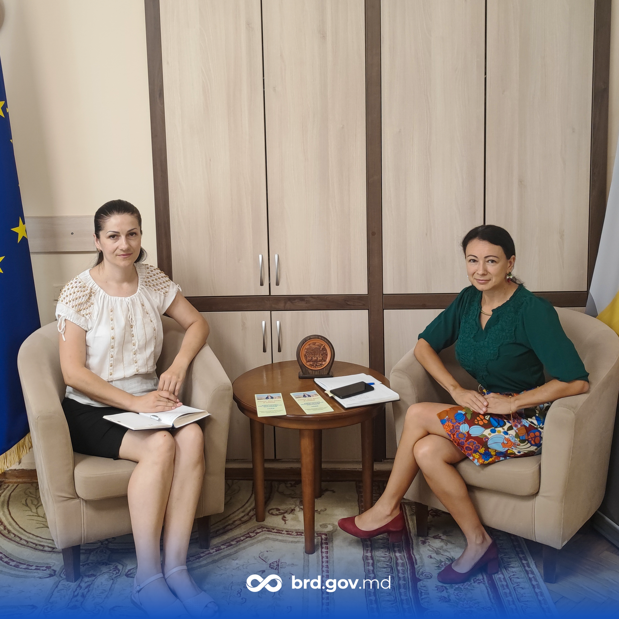 Elena Robu, președintele Asociației AGER, din Franța în vizită la Biroul relații cu diaspora