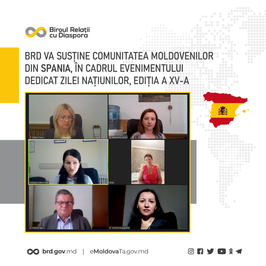 BRD va susține comunitatea moldovenilor din Spania, în cadrul evenimentului dedicat Zilei Națiunilor, ediția a XV-a